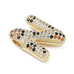 Pendentifs avec zircon cubiques à micro-pavés en laiton&nbsp;KK-Z108-02G-N