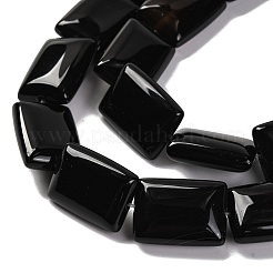 Natürliche schwarze Onyxperlenstränge (gefärbt und erhitzt).&nbsp;G-T047-B29-01