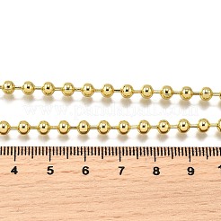 4 mm Messing-Kugelketten&nbsp;NJEW-M108-24G