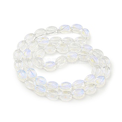 Fili di perle di vetro trasparente placcato colore ab&nbsp;EGLA-G037-13A-AB01