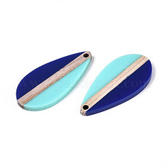 Colgantes de resina opaca y madera&nbsp;RESI-T057-72A