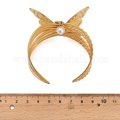 Bracciali a polsino in acciaio inossidabile 304&nbsp;BJEW-C158-01A-G