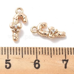Pendentifs en zircone cubique transparente micro pavé&nbsp;KK-M102-04G