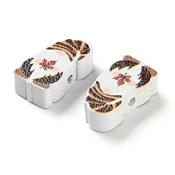 Perles en bois imprimées&nbsp;WOOD-Z002-01C