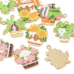 Pendentifs d'émail en alliage&nbsp;AL-CBADB2B-08G