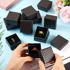 Geschenkboxen aus Karton mit Rautenstruktur und Ringen&nbsp;CON-TAC0001-07C