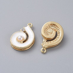Pendentifs d'émail en laiton &nbsp;LS-KK-I661-01G-A