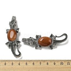 Broche crocodile en alliage&nbsp;JEWB-C026-01I-AS