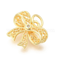 Pendentifs en laiton zircon cubique transparent&nbsp;KK-Z156-03G