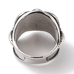 Wikinger-Kriegerring aus 304er Edelstahl für Männer&nbsp;RJEW-U005-02AS