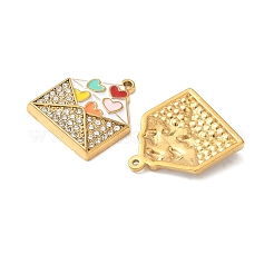 Ciondoli in strass in acciaio inossidabile 304&nbsp;STAS-I346-28G
