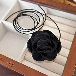 1 collar gótico de poliéster con diseño de rosas y flores para mujer&nbsp;NJEW-CN0001-22