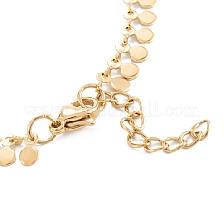 Pulseras con dijes de acero inoxidable 304 con revestimiento al vacío de PVD&nbsp;BJEW-M205-05G