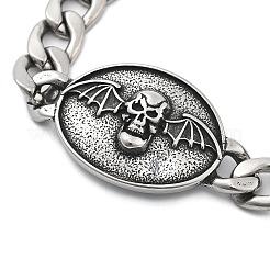 Panzerkettenarmbänder aus Edelstahl 304&nbsp;BJEW-C082-01D-AS