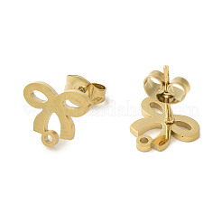 Placcatura ionica (ip) 304 acciaio inossidabile orecchini a perno&nbsp;LS-STAS-I206-03G