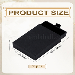 2 Stück Schmuckschubladenboxen aus Kartonpapier&nbsp;CON-LP0001-46C