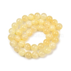 Natürliche goldene Seidenjadeperlenstränge&nbsp;G-Z112-A01-8mm