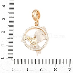 Legierung Kristall Strass europäischen baumeln Charms&nbsp;AL-CBAC2D3-05G