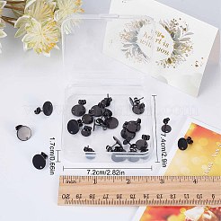 30 pieza de accesorios para pendientes de acero inoxidable 304 de tamaño 3&nbsp;STAS-SC0004-32