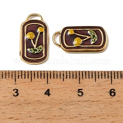 304 Edelstahl-Emaille-Anhänger&nbsp;STAS-I371-03G-01