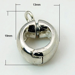 Messing-Magnetverschlüsse mit Schlaufen&nbsp;KK-H697-P-FF