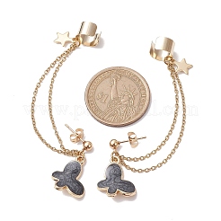 6 par de cadenas para pendientes de acero inoxidable 304 en 6 colores dorado claro&nbsp;EJEW-JE05685