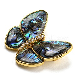 Broschen aus Abalone-Muscheln&nbsp;AJEW-Z010-01G