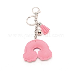 Accessoires de fermoir porte-clés en alliage&nbsp;KEYC-WH0023-04