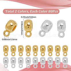 160 pz. 2 colori lega tubo bails&nbsp;FIND-SP0004-47