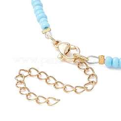 5-teiliges Set aus 5 Wortperlenketten aus Glas und Kunststoff&nbsp;NJEW-JN04316