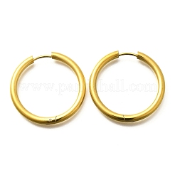 Boucles d'oreilles créoles en acier inoxydable 304 pour femmes&nbsp;EJEW-M068-15D-G