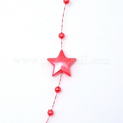 Chaînes de perles en plastique ABS faites à la main&nbsp;CHC-CJC0001-08C