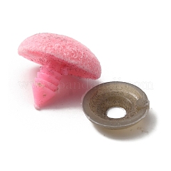 Sicherheitsnasen aus Kunststoff für beflockte Bastelarbeiten&nbsp;DIY-WH0409-08D-03