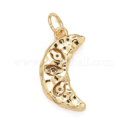 Placage de rack pendentifs en zircone cubique clair en laiton&nbsp;KK-M229-24G