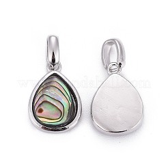 Shell abalone naturale / shellcharms paua&nbsp;BSHE-F011-03B-P