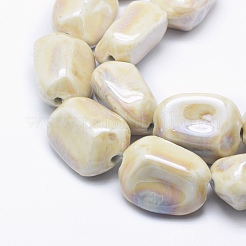 Perline di porcellana smaltata ecocompatibili&nbsp;PORC-P027-E08