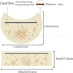 2 Stück 2 Stile Naturholz-Kartenständer für Tarot&nbsp;DJEW-GF0001-23