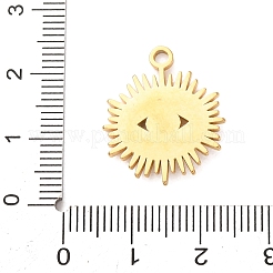 Pendentifs en acier inoxydable 304 avec émail bleu&nbsp;STAS-G399-06G