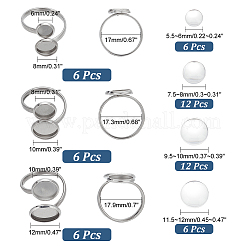 DIY Rohling-Set zur Herstellung von Manschettenringen&nbsp;DIY-PH0017-83
