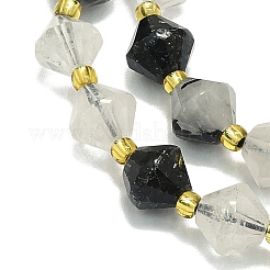 Fili di quarzo tormalinato naturale&nbsp;G-I376-B27-01