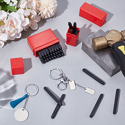 2 Box mit 2 Arten von Kohlenstoffstahlstempeln&nbsp;DIY-UN0007-59