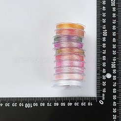 10 Rolle 3-fädiges Polyester-Metallic-Garn&nbsp;MCOR-CJ0001-07A