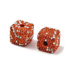 Perline di strass in argilla polimerica a forma di cubo&nbsp;CLAY-NH0001-08E