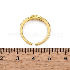 Polsini in ottone con micro pavé di zirconi trasparenti&nbsp;RJEW-G337-22G