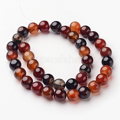 Chapelets de perles d'agate naturelle&nbsp;G-D845-02-8mm