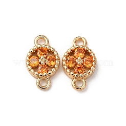 Verbindungsanhänger aus Messing mit kubischem Zirkonia-Pavé&nbsp;ZIRC-L105-02G