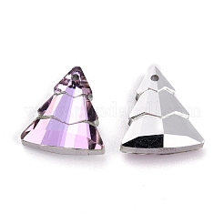 Pendenti del rhinestone di vetro&nbsp;RGLA-O002-A01-001VL
