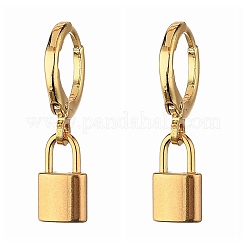 Ottone orecchini a cerchio Huggie&nbsp;EJEW-JE04208-05