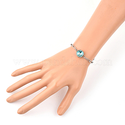 K9 Glas Strass Link Armbänder&nbsp;BJEW-JB05355