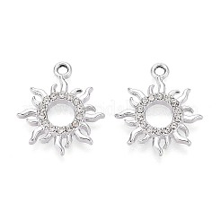 Colgantes de rhinestone de aleación de chapado en rack&nbsp;PALLOY-T091-20M-P